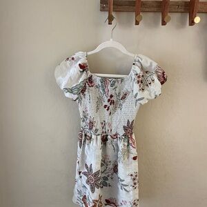 Forever 21 Floral Kids Dress - White and Red
